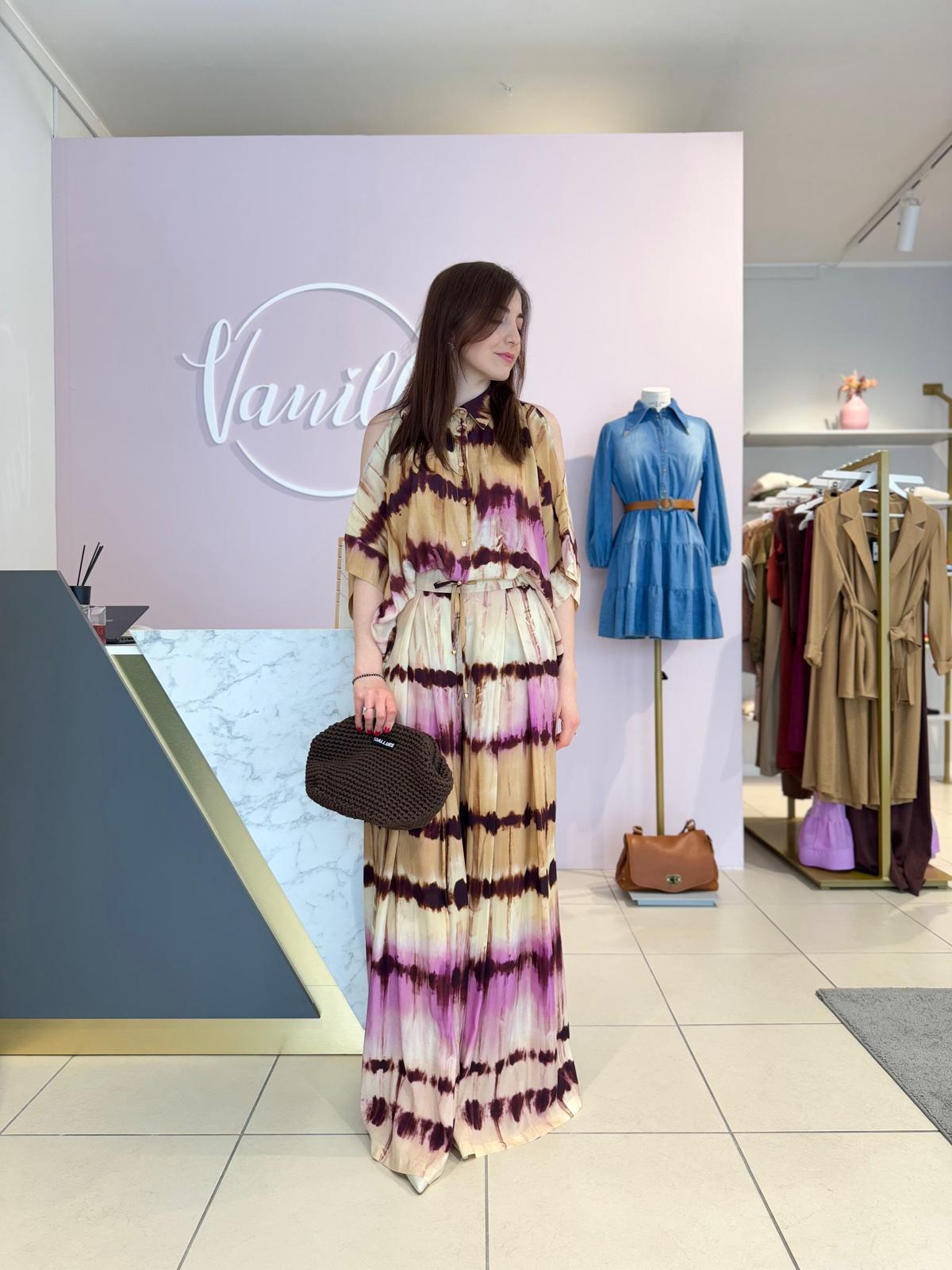 Pantalone fantasia astratta