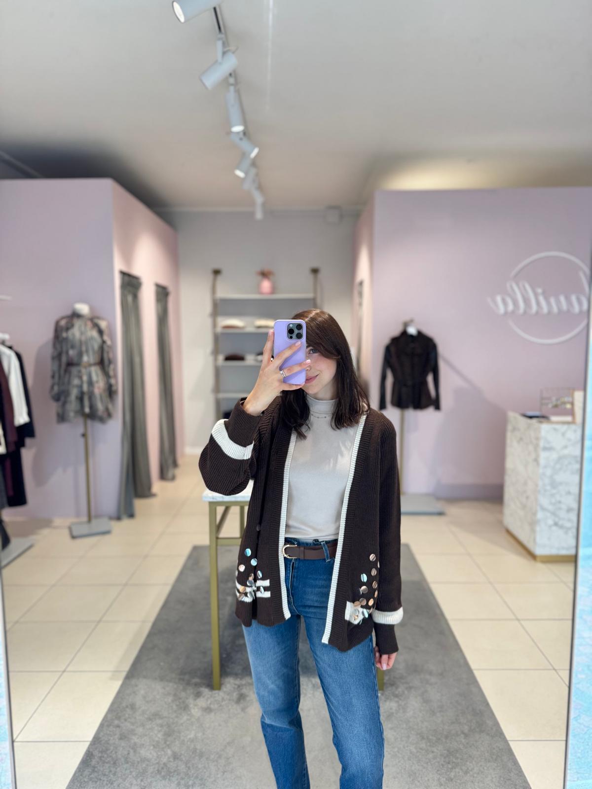 Cardigan paillettes Please