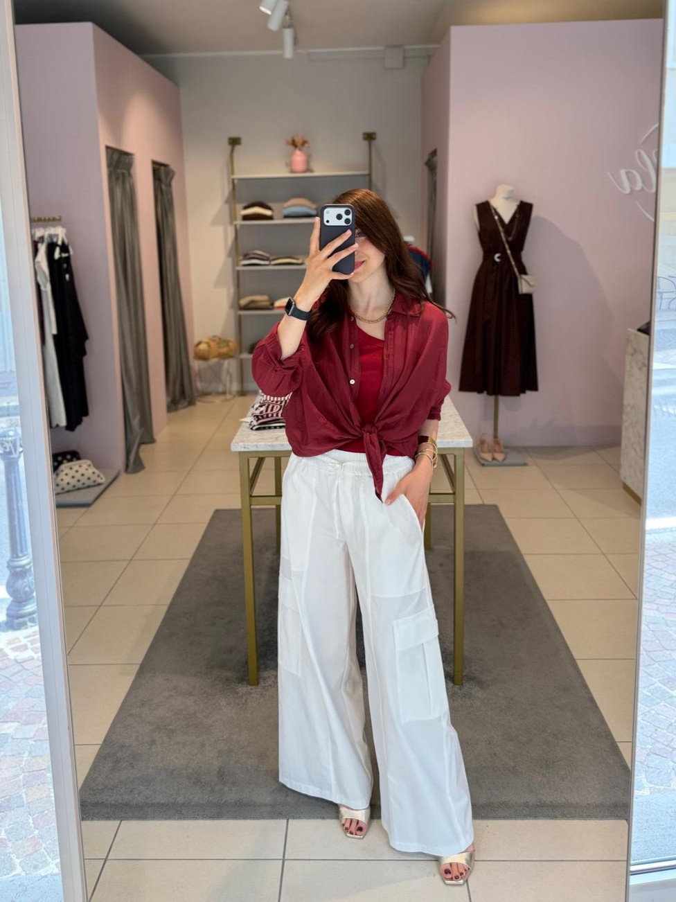 Camicia in mussola di cotone e seta