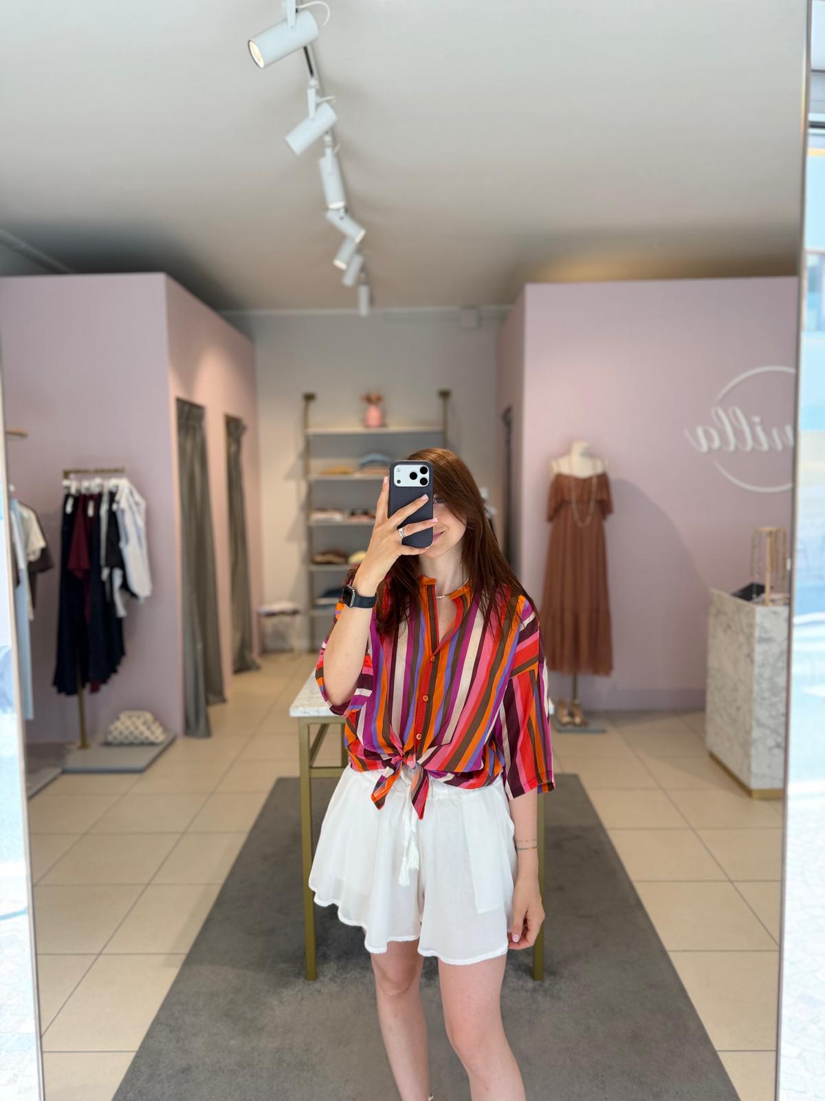 Shorts in mussola di cotone