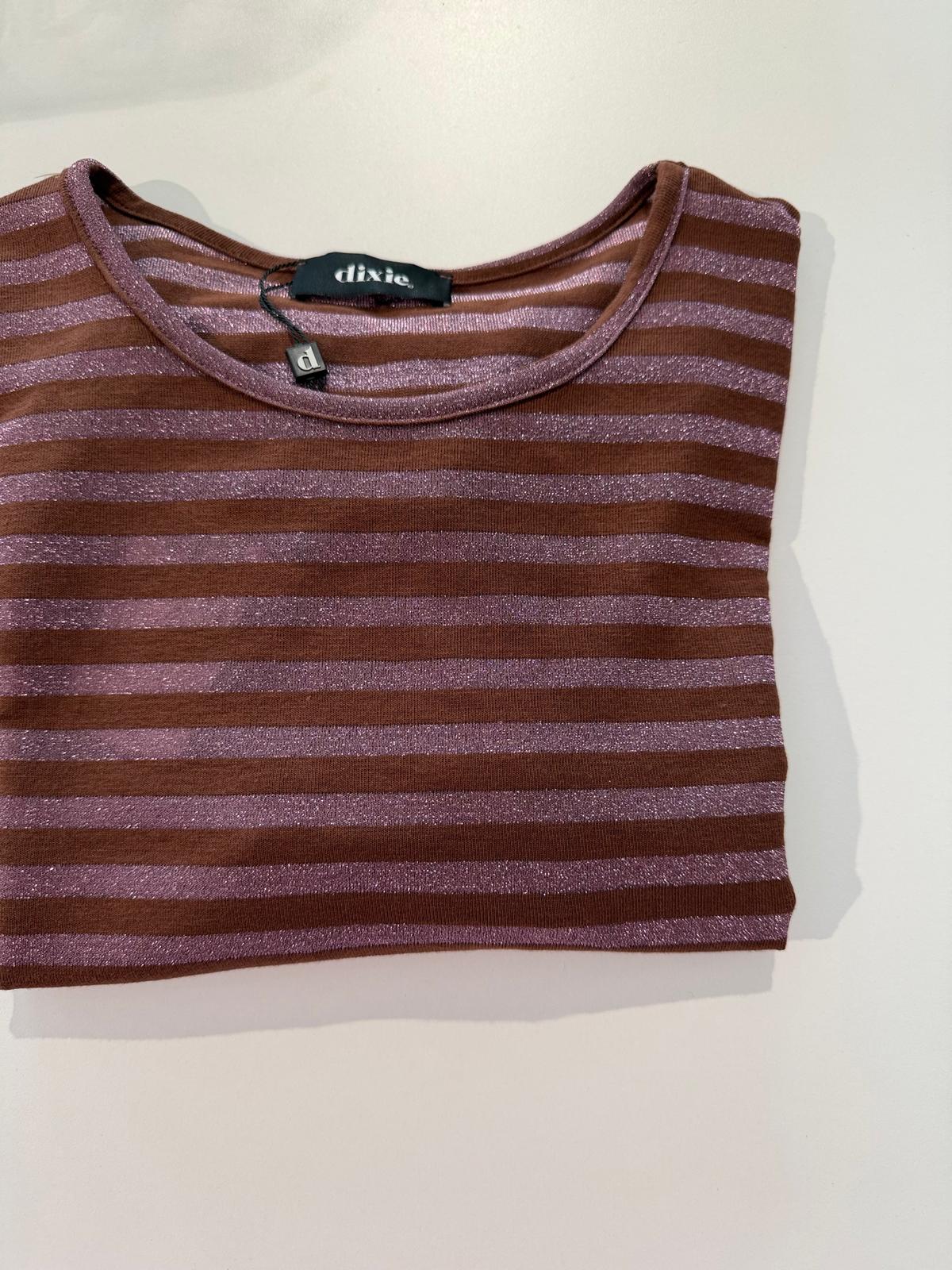Maglia tabacco/rosa Dixie