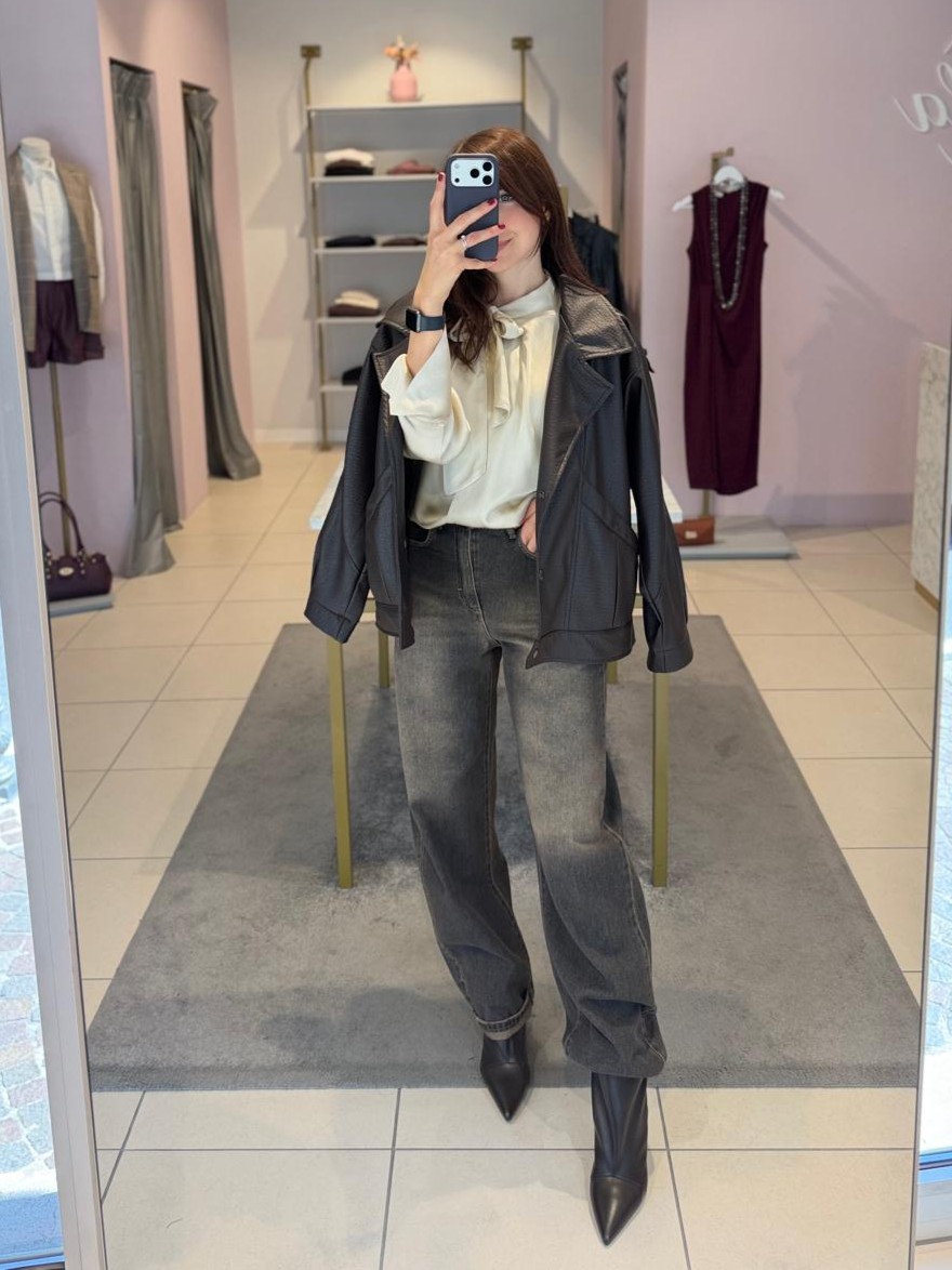 Jeans barrel sabbiato SoAllure