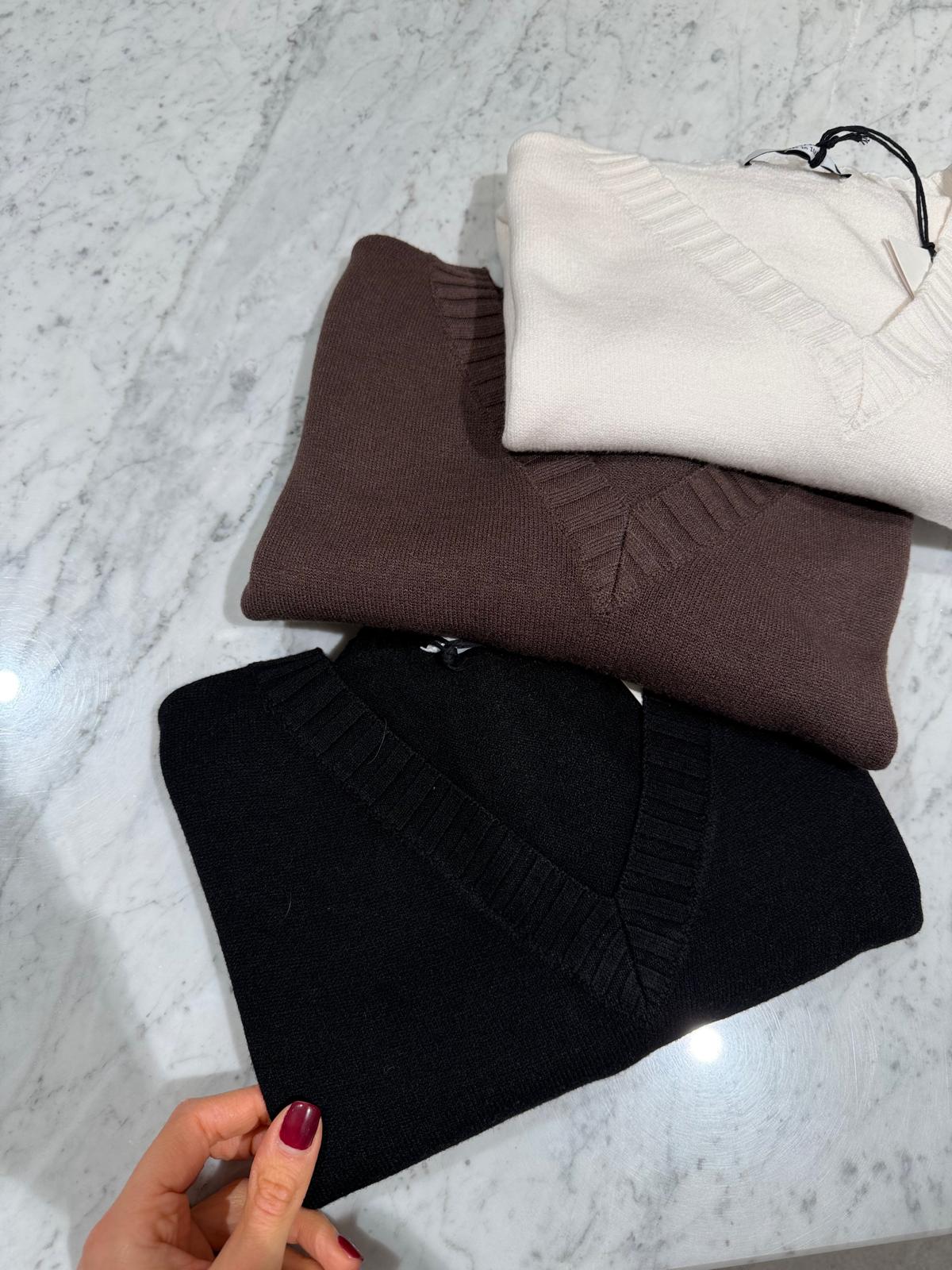 Maglione scollo V please
