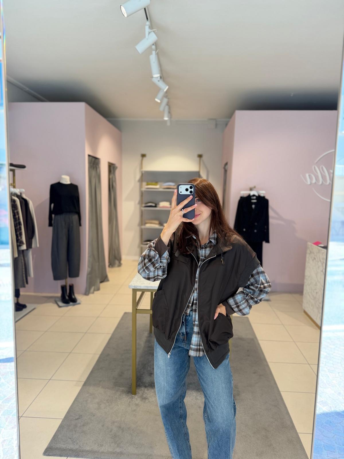 Camicia check azzurra