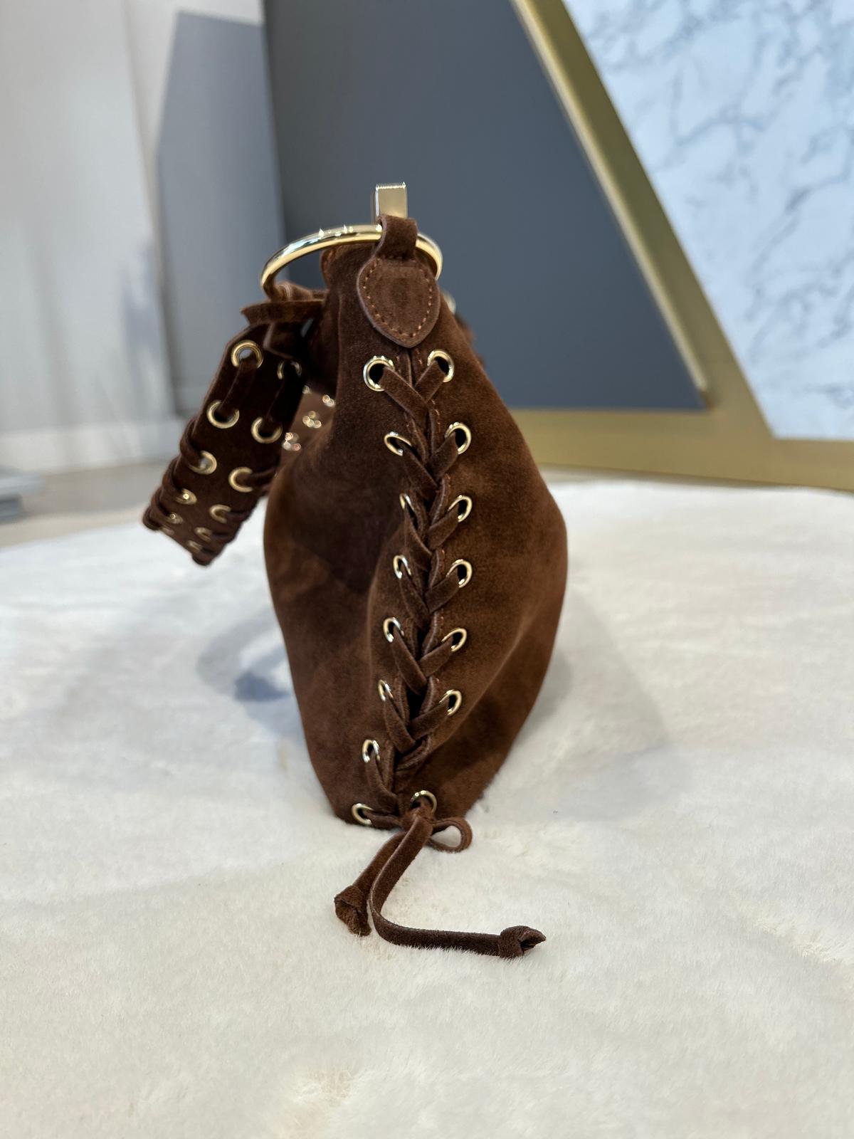 Borsa tabacco intrecciata