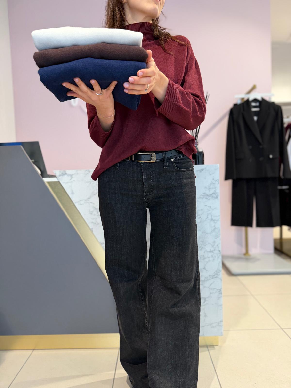 Maglione collo a cratere