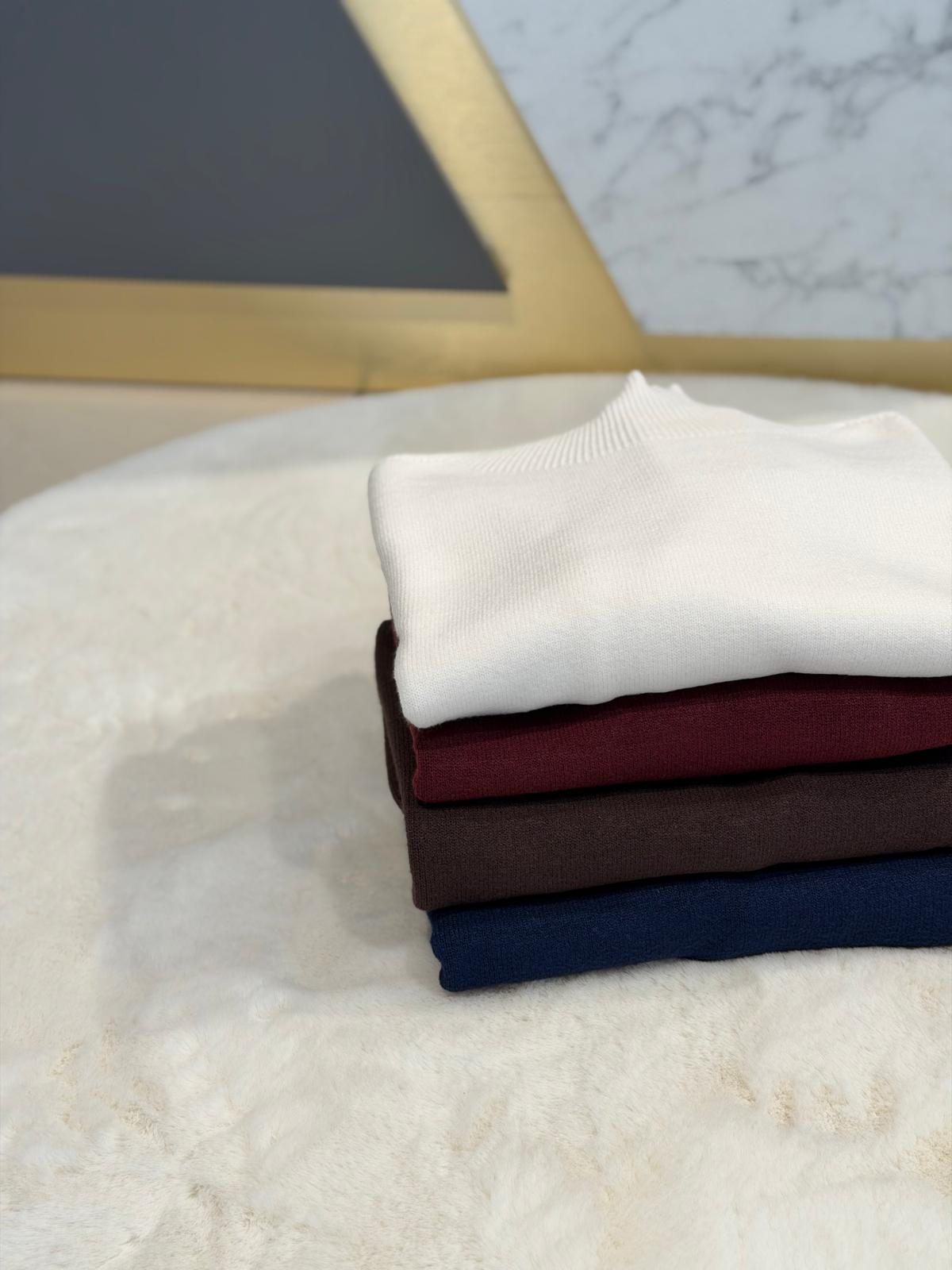 Maglione collo a cratere