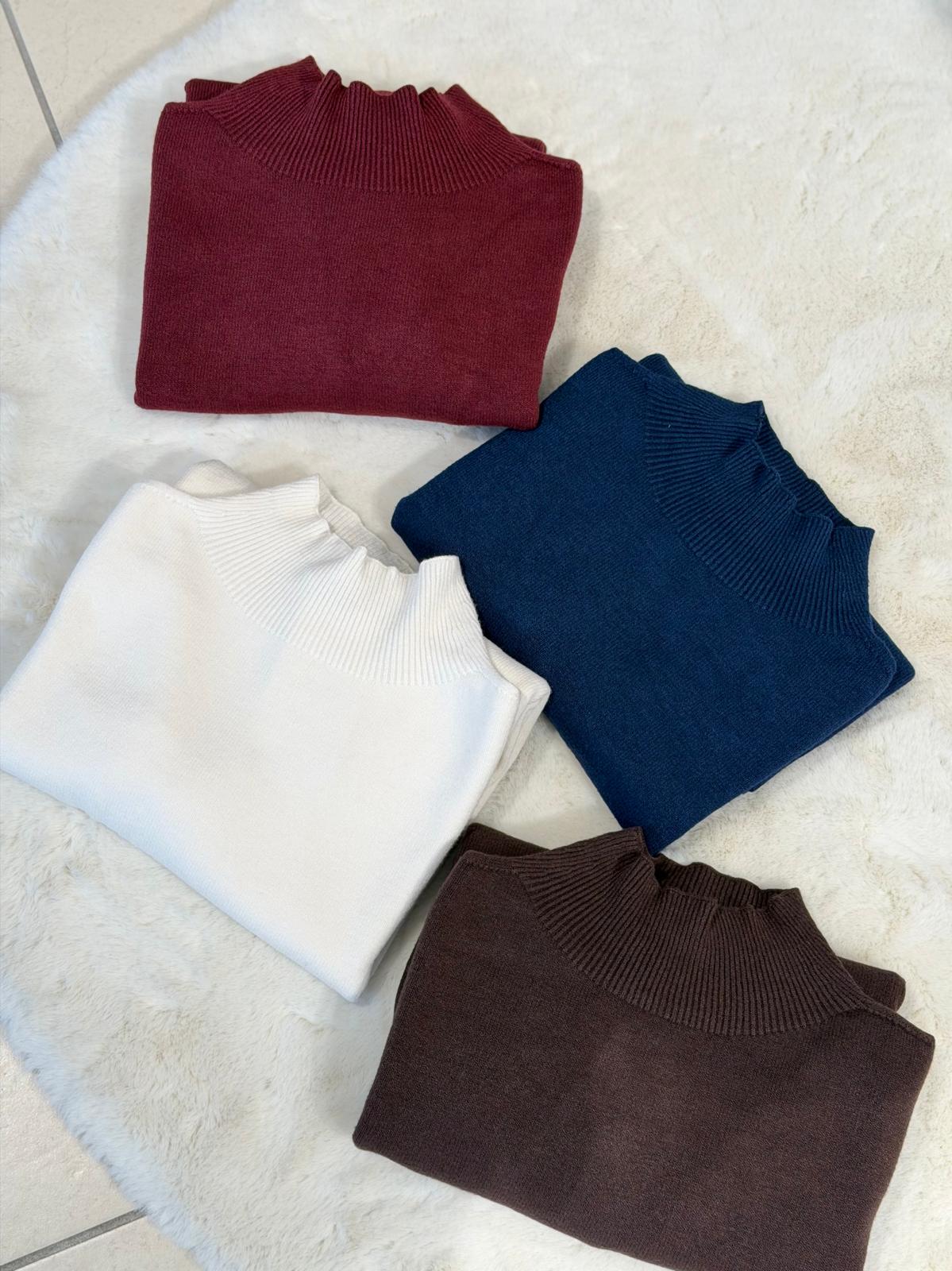 Maglione collo a cratere