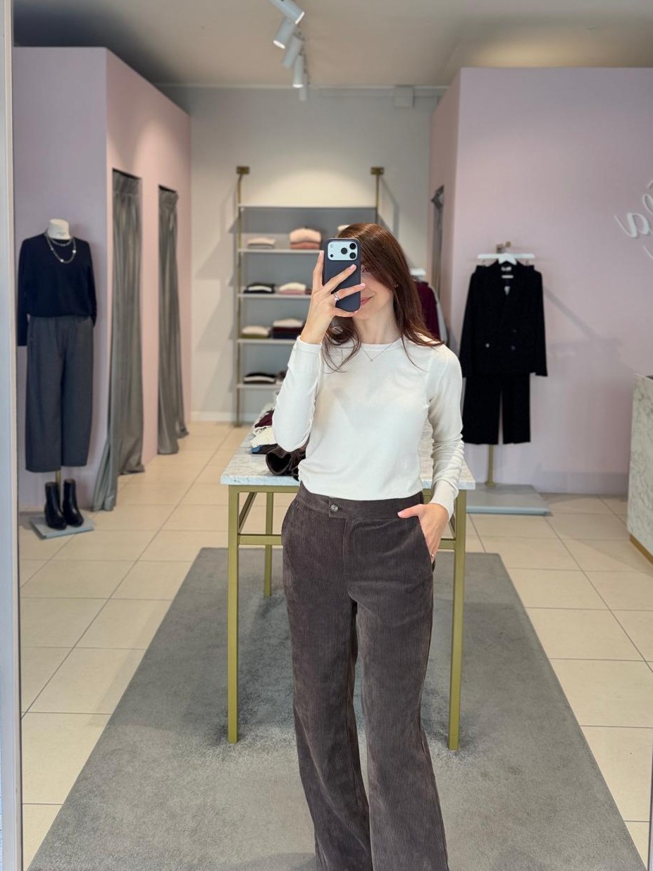 Maglione girocollo in viscosa