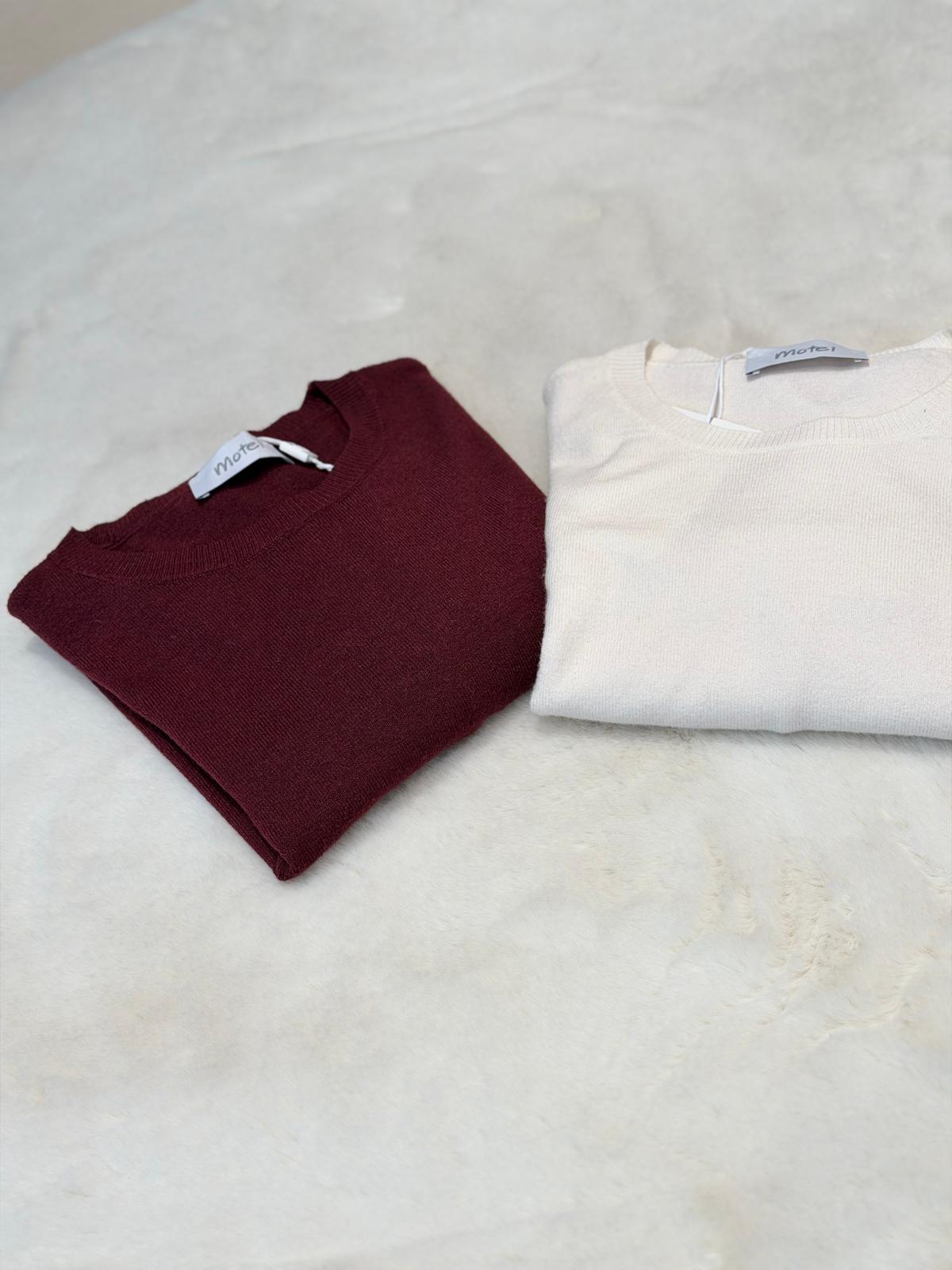 Maglione girocollo in viscosa
