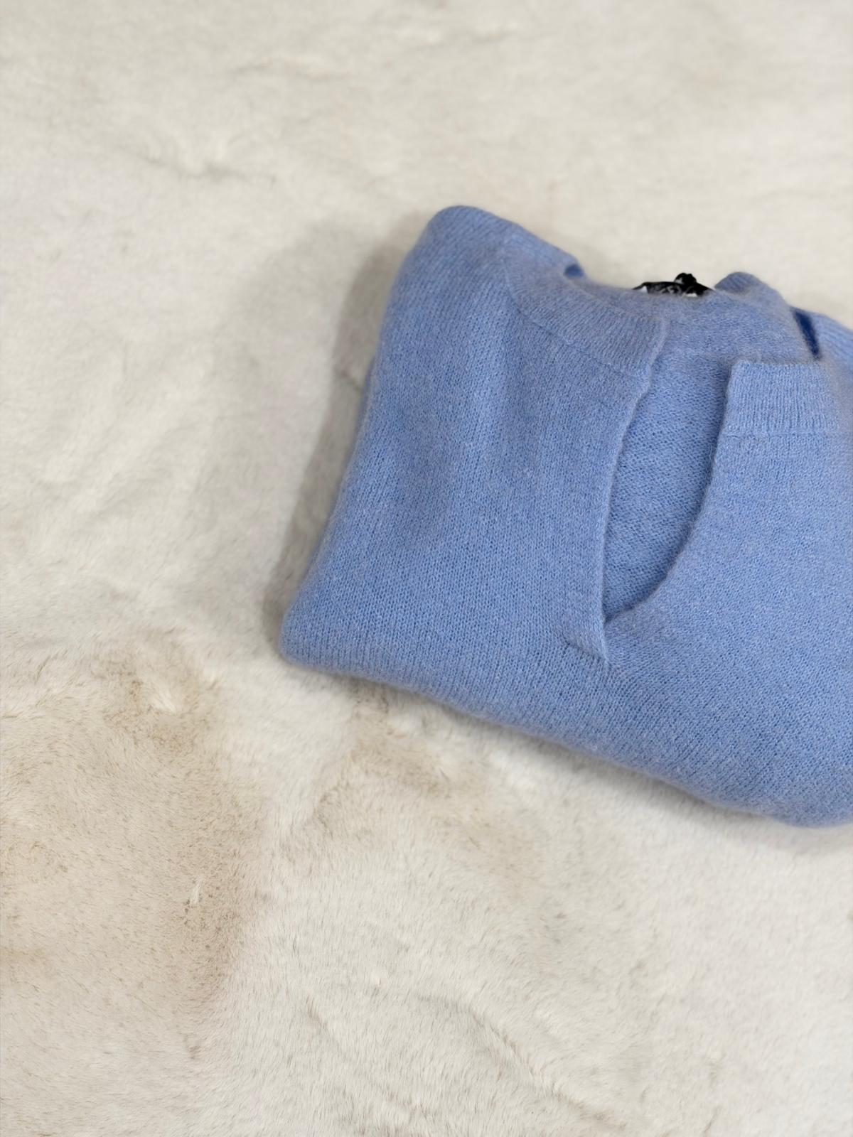 Maglione spacchetto in baby alpaca Please