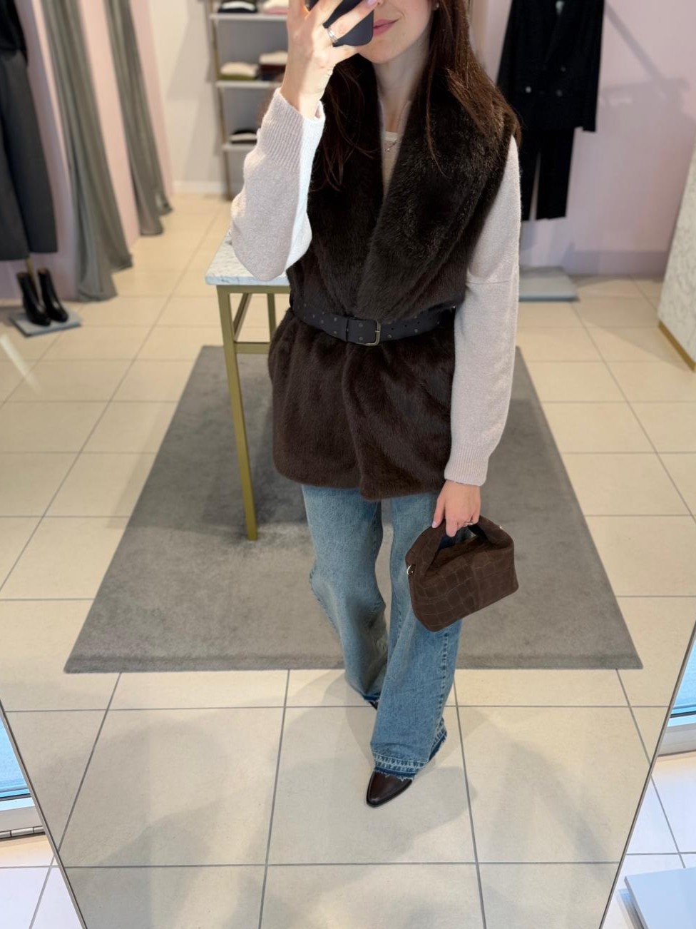 Gilet moro in ecopelliccia Dixie