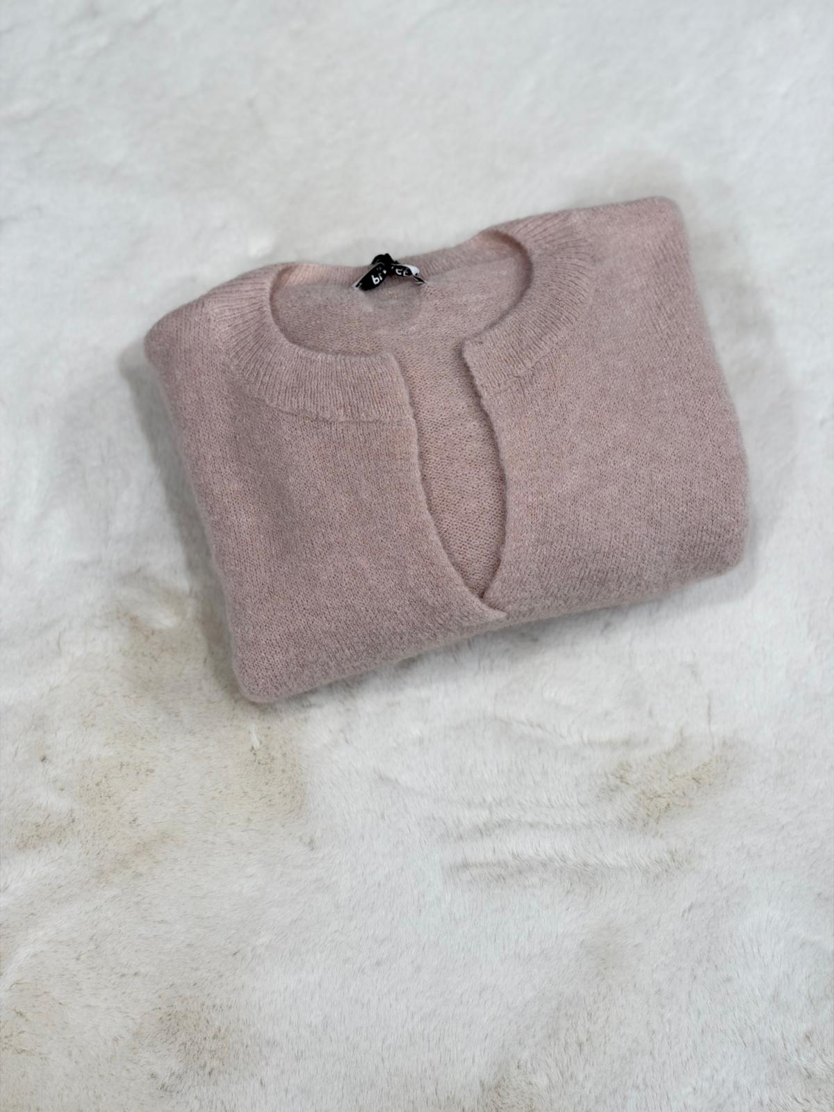 Maglione spacchetto in baby alpaca Please