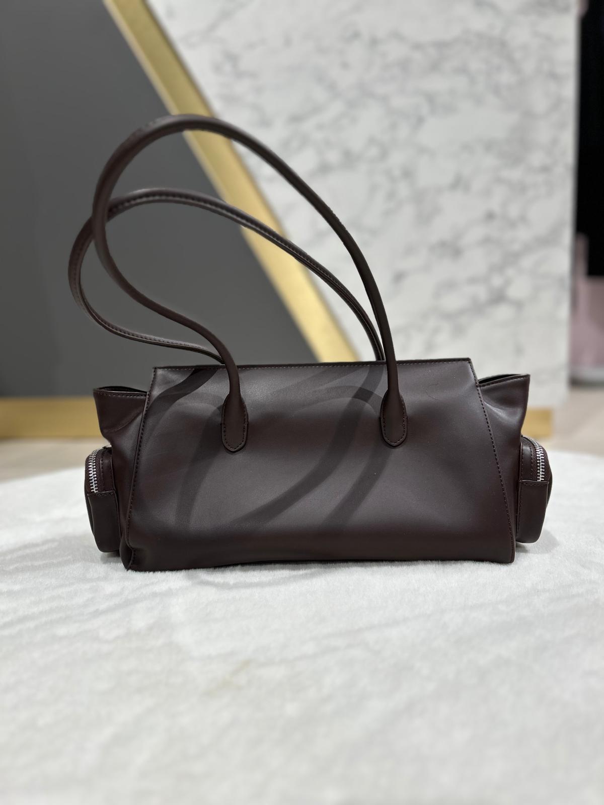 Borsa moro con taschine in pelle