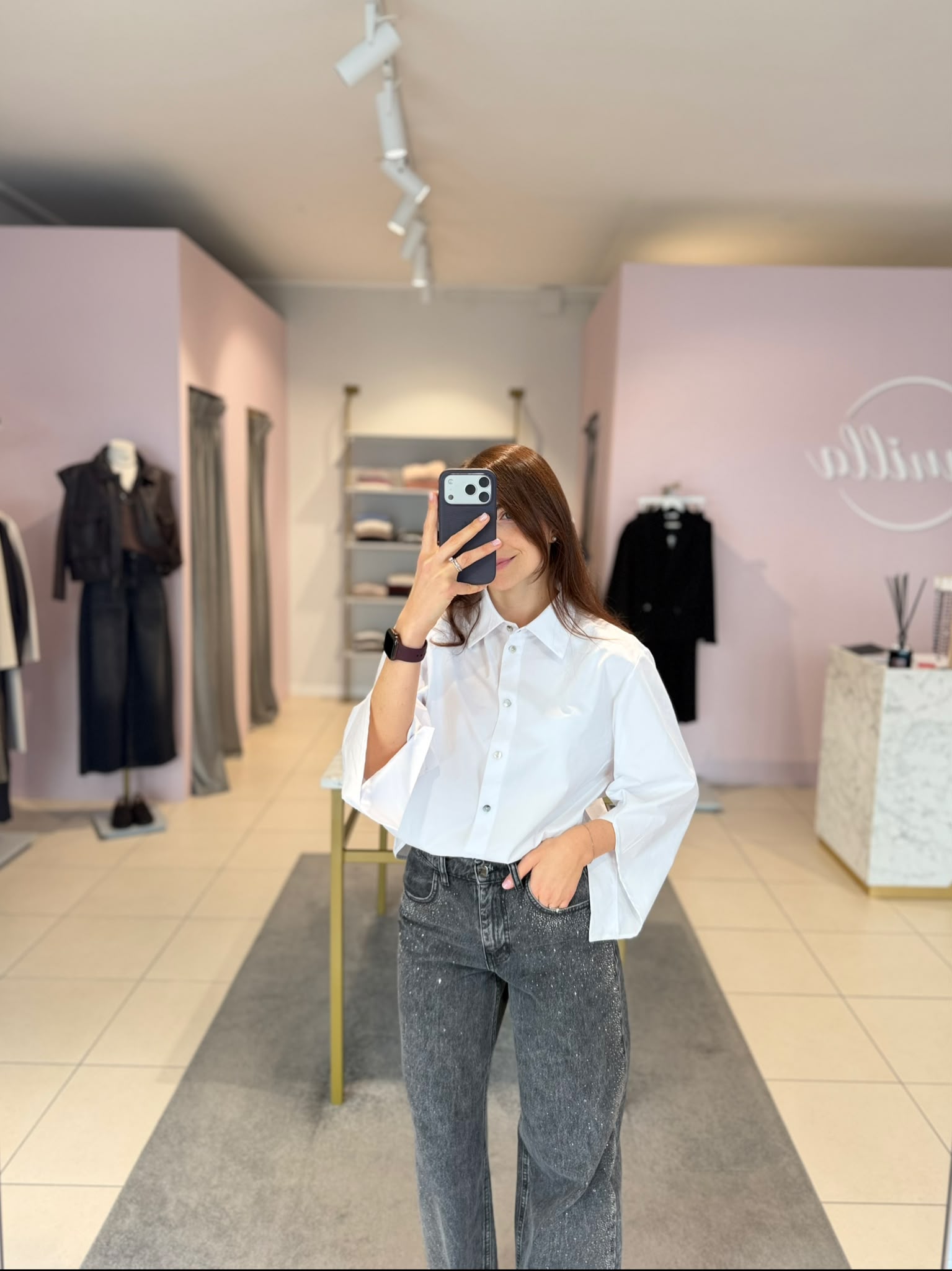 Camicia bianca con manica ampia