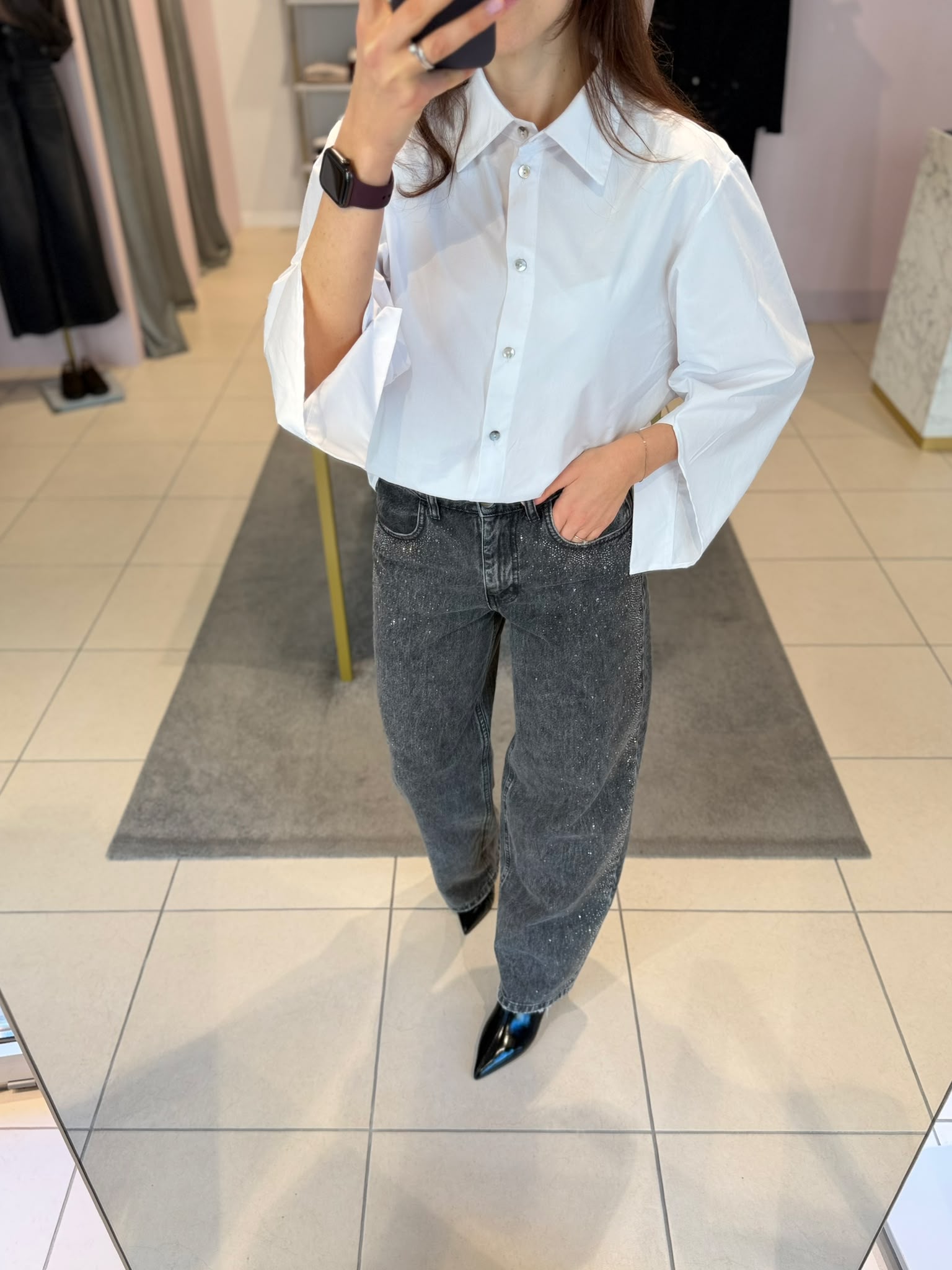 Camicia bianca con manica ampia
