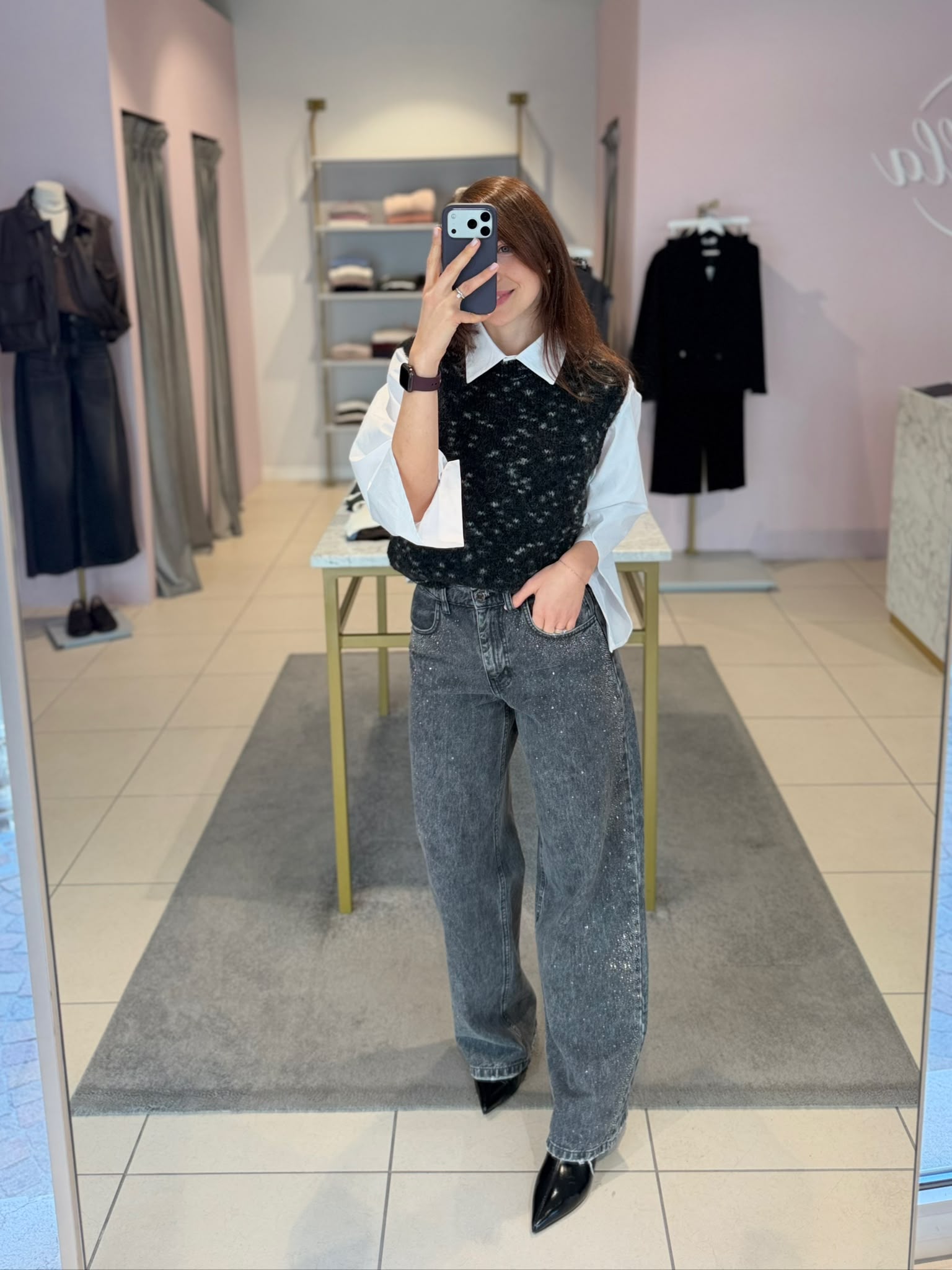 Jeans con strass soallure