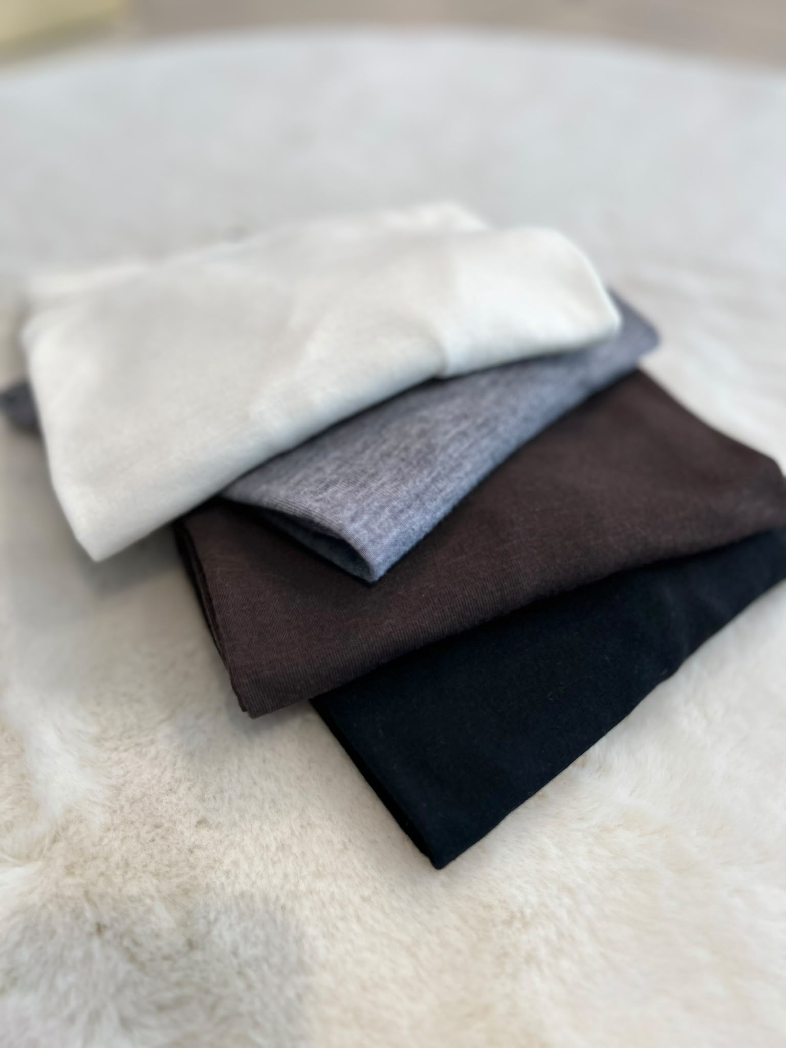Maglia girocollo misto cashmere