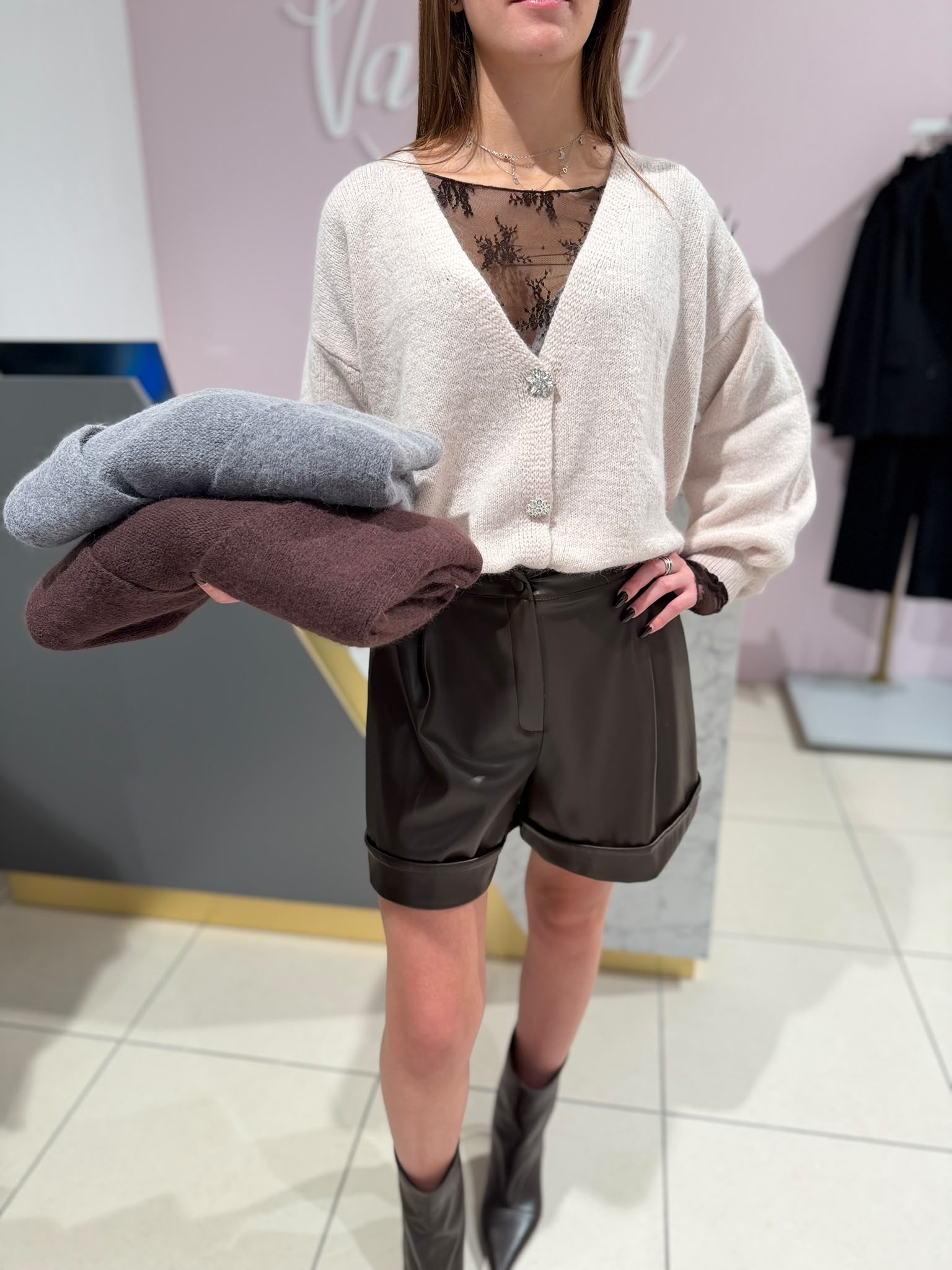 Cardigan gioiello